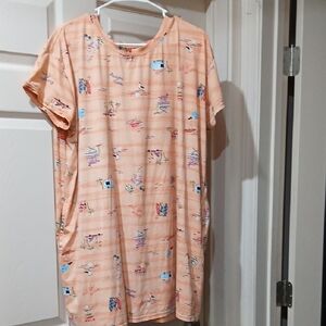 Womans Orange NightGown